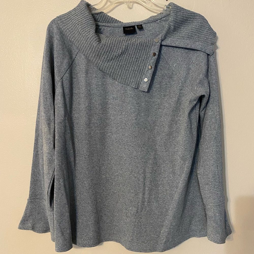Rafaella Boatneck Collar Lightweight Sweater
